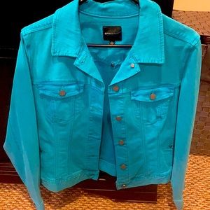 Never worn, Jean teal jacket
